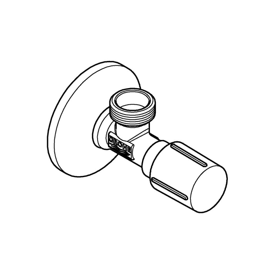 GROHE 22041001 - Hjørneventil DN 15, poleret krom