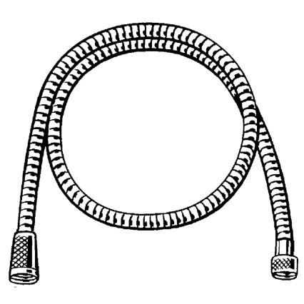 GROHE 22108000 - VITALIOFLEX METAL LONG-LIFE bruserslange 1500 mm forkromet