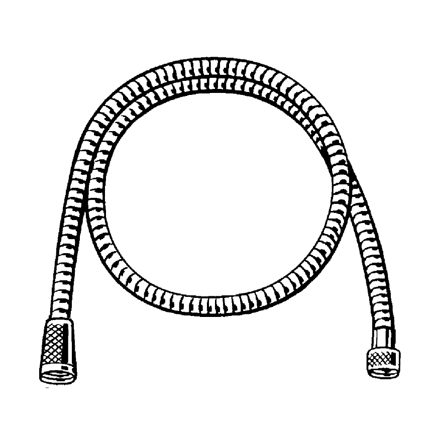 GROHE 22108000 - VITALIOFLEX METAL LONG-LIFE bruserslange 1500 mm forkromet