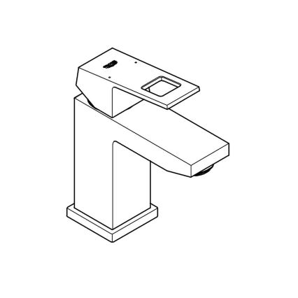 GROHE 2313200E - Håndvaskarmatur EUROCUBE størrelse S blank krom