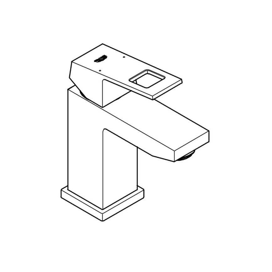 GROHE 2313200E - Håndvaskarmatur EUROCUBE størrelse S blank krom