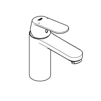 GROHE 23327000 - Håndvaskarmatur EUROSMART COSMOPOLITAN DN 15 str. M, krom