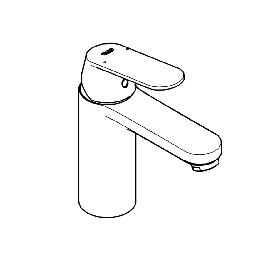 GROHE 23327000 - Håndvaskarmatur EUROSMART COSMOPOLITAN DN 15 str. M, krom