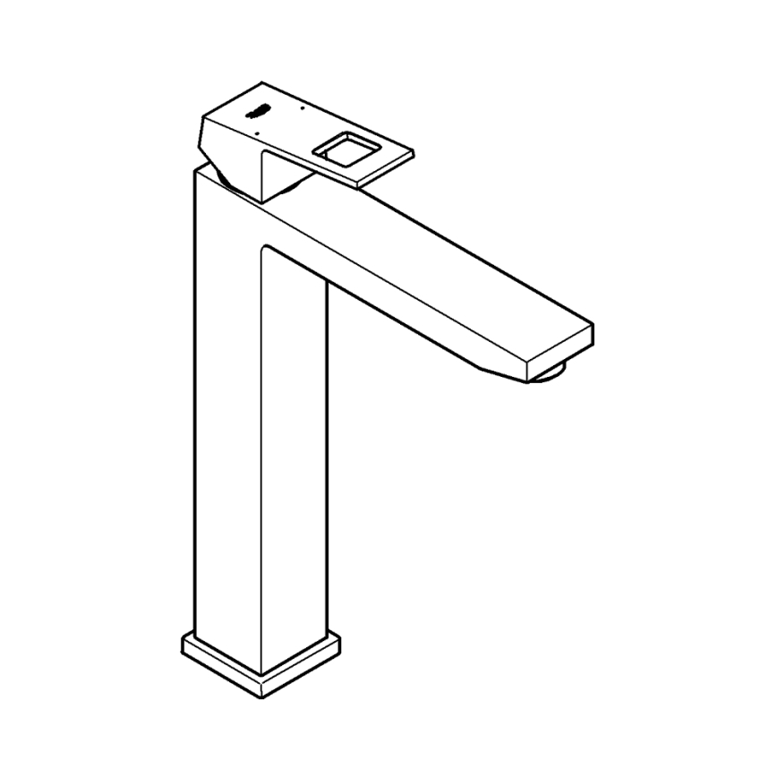 GROHE 23406000 - Håndvaskarmatur EUROCUBE, XL-størrelse, poleret krom