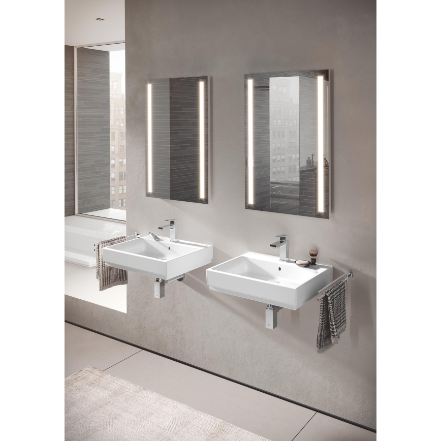 GROHE 23445000 - EUROCUBE håndvaskarmatur, str. M, poleret krom