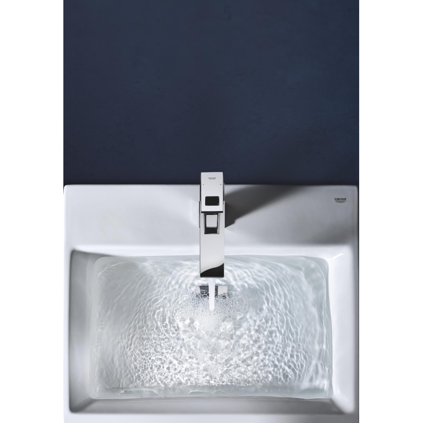 GROHE 23445000 - EUROCUBE håndvaskarmatur, størrelse M, blank krom