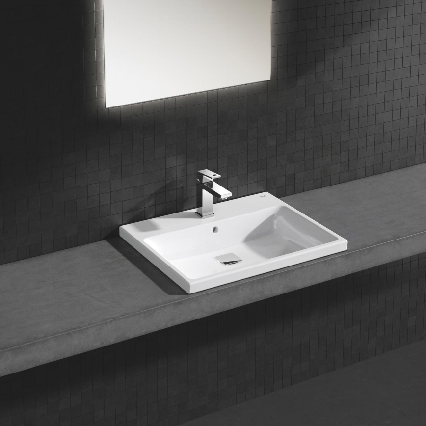 GROHE 23445000 - EUROCUBE håndvaskarmatur, størrelse M, blank krom