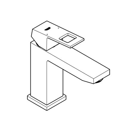 GROHE 23446000 - EUROCUBE håndvaskarmatur DN 15, blank krom