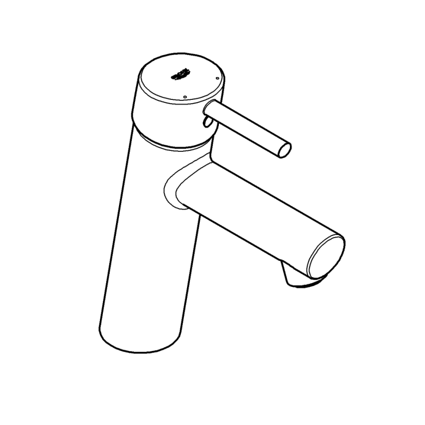 GROHE 23451001 - Håndvaskarmatur CONCETTO DN 15, poleret krom