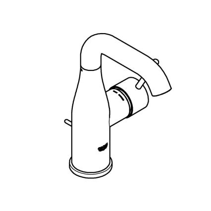 GROHE 23462AL1 - ESSENCE håndvaskarmatur, størrelse M, grafit