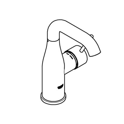 GROHE 23463001 - ESSENCE håndvaskarmatur, størrelse M, poleret krom