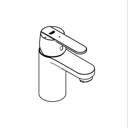 GROHE 23586000 - GET håndvaskarmatur, størrelse S, poleret krom