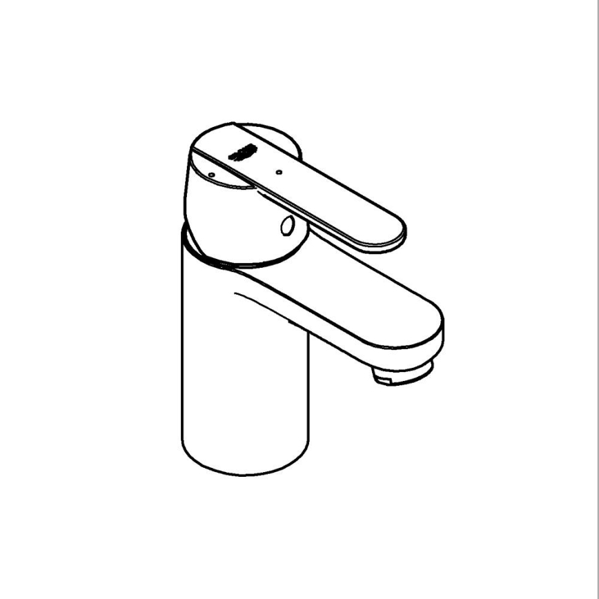 GROHE 23586LS0 - Håndvaskarmatur GET størrelse S hvid