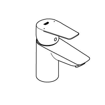 GROHE 23773001 - Håndvaskarmatur START EDGE størrelse S blank krom