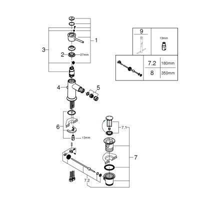 GROHE 23785000 - Bidetarmatur START CLASSIC poleret krom