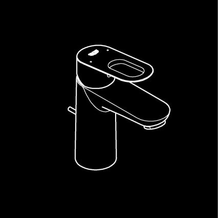 GROHE 23803000 - EUROSMART håndvaskarmatur, blank krom