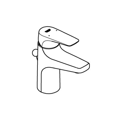 GROHE 23809000 - Servantarmatur START FLOW DN 15 blank krom