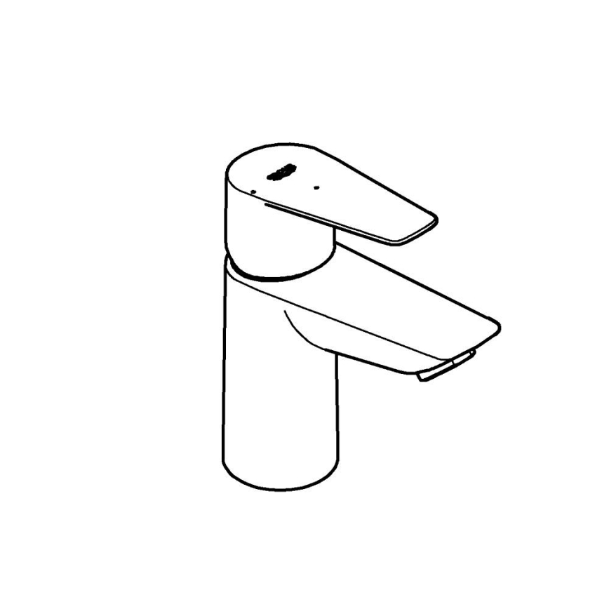 GROHE 23900001 - START EDGE håndvaskarmatur, størrelse S, poleret krom