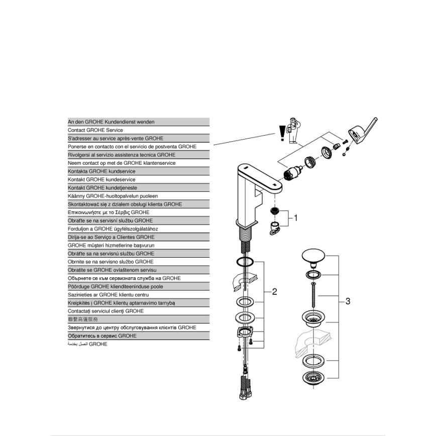 GROHE 23958003 - PLUS-armatur, str. M, poleret krom