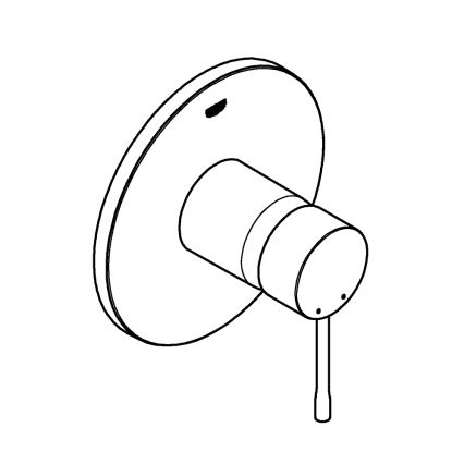 GROHE 24057GN1 - ESSENCE brusebatteri i guld