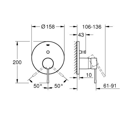 GROHE 24058AL1 - ESSENCE armatur i grafit