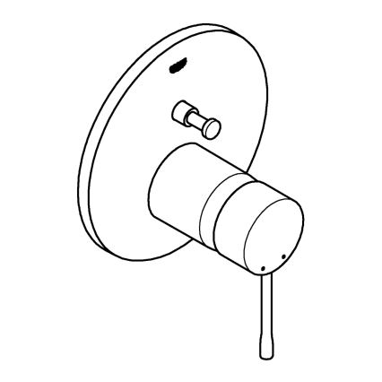 GROHE 24058DL1 - ESSENCE-armatur med to-vejs omskifter i kobber