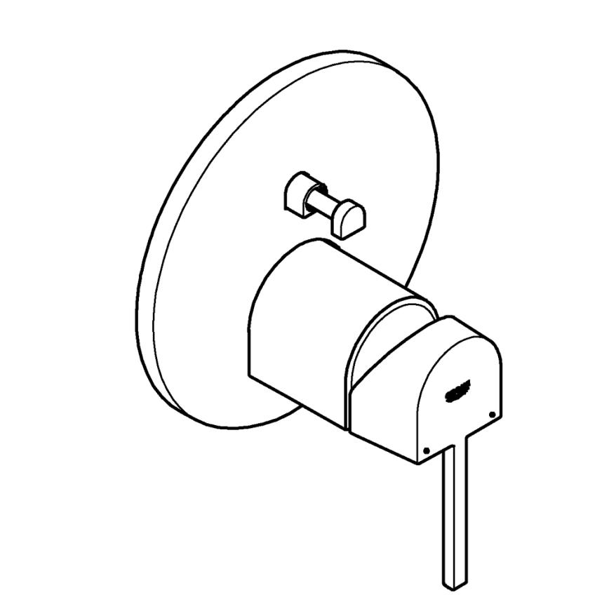 GROHE 24060003 - Blandingsbatteri PLUS blank krom