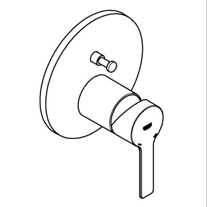 GROHE 24064001 - LINEARE blandingsbatteri i poleret krom