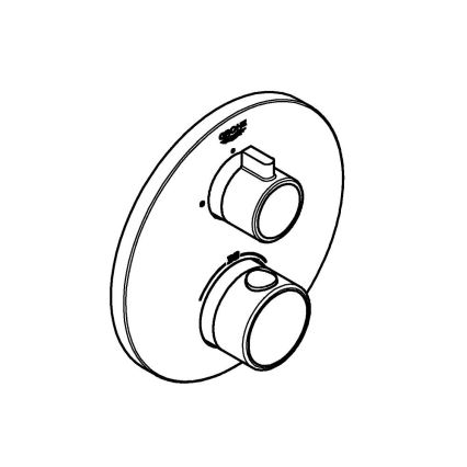 GROHE 24075000 - Termostatisk blandingsbatteri GROHTHERM blank krom