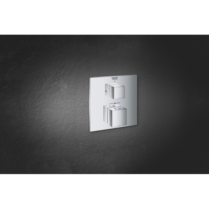 GROHE 24154000 - Termostatarmatur GROHTHERM CUBE poleret krom