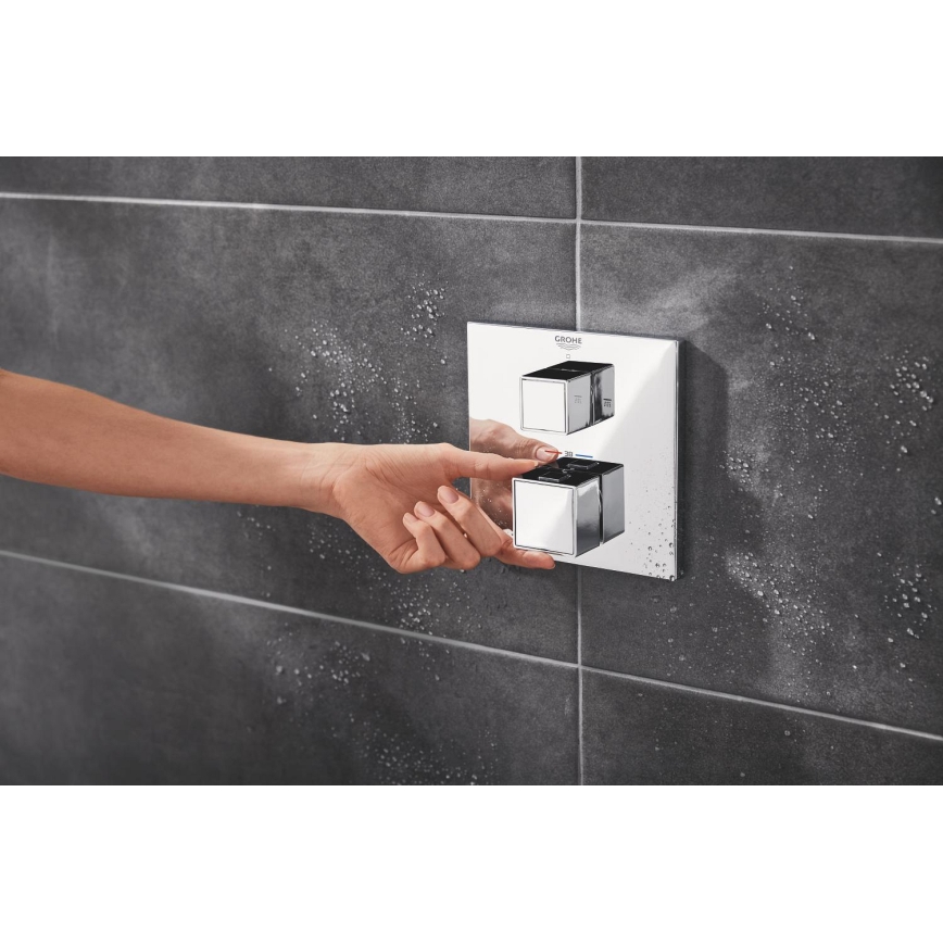 GROHE 24154000 - Termostatarmatur GROHTHERM CUBE poleret krom