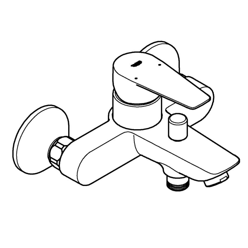 GROHE 24198001 - Badekarbatteri DN 15 poleret krom