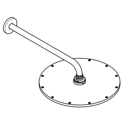 GROHE 26066DC0 - Hovedbruser RAINSHOWER COSMOPOLITAN 310 380 mm rustfrit stål
