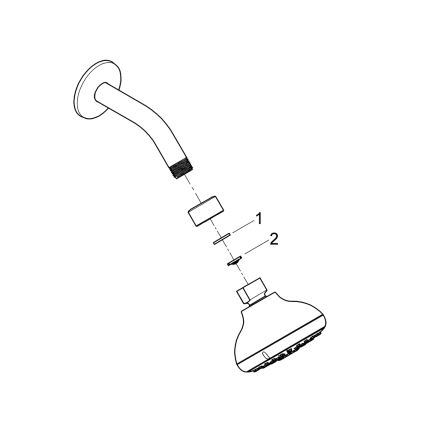 GROHE 26088001 - Hovedbruser TEMPESTA 100 100 mm blank krom