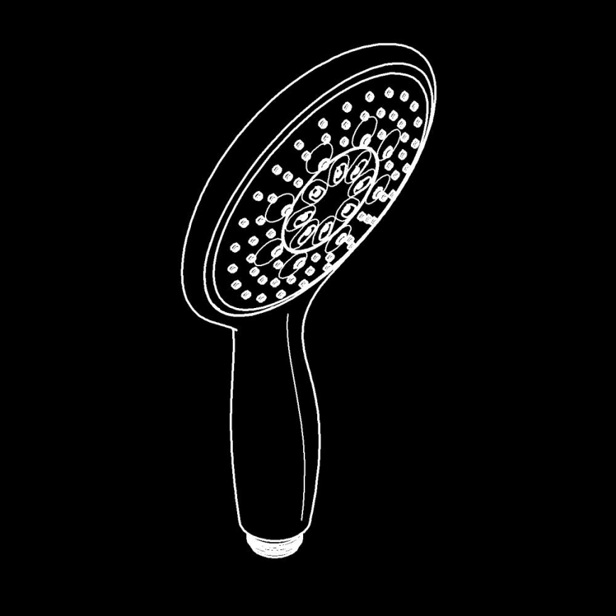 GROHE 26107000 - Håndbruser VITALIO RAIN 130 mm poleret krom