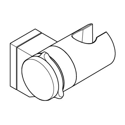 GROHE 26183001 - Vægmonteret bruserholder VITALIO UNIVERSAL i poleret krom