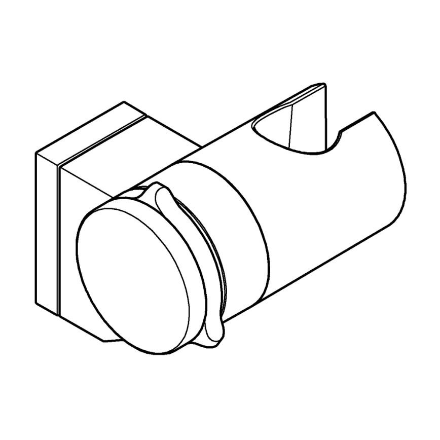 GROHE 261832431 - Vægmonteret bruseholder VITALIO UNIVERSAL sort