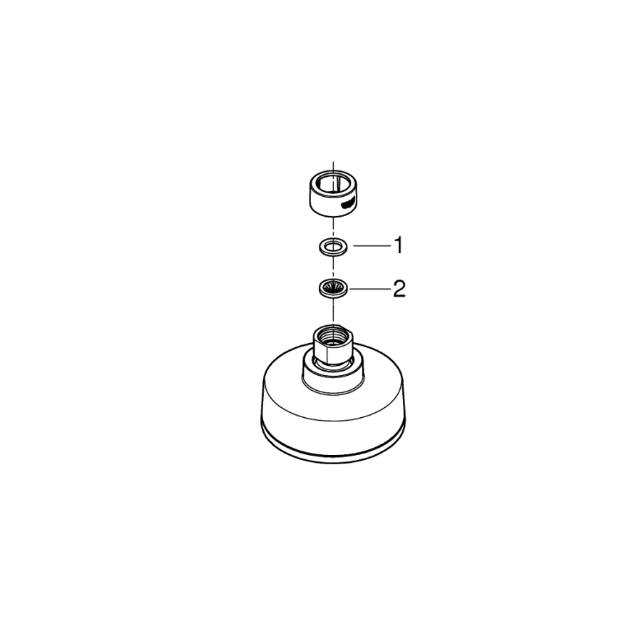 GROHE 26366001 - Hovedbruser RAINSHOWER 210 mm poleret krom