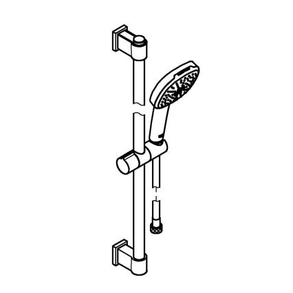 GROHE 26398001 - Brusesæt VITALIO COMFORT 110 600 mm poleret krom