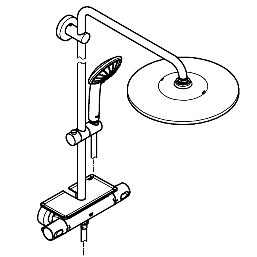 GROHE 26401001 - Brusesystem VITALIO JOY SYSTEM 310 poleret krom