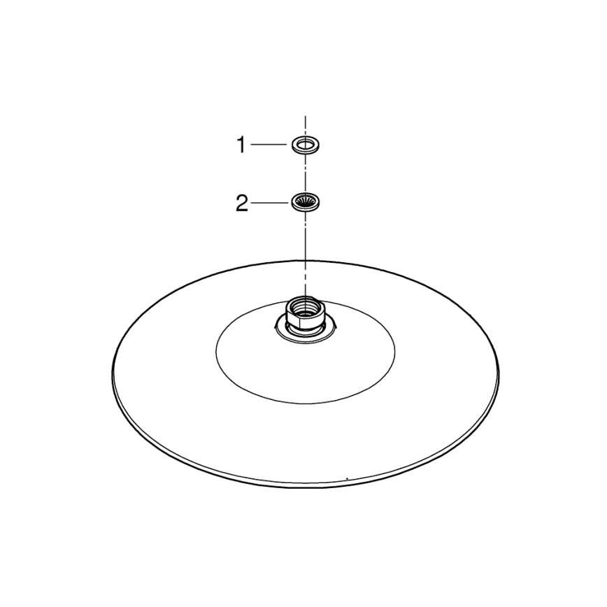 GROHE 26455000 - Brusehoved EUPHORIA 260 260 mm poleret krom