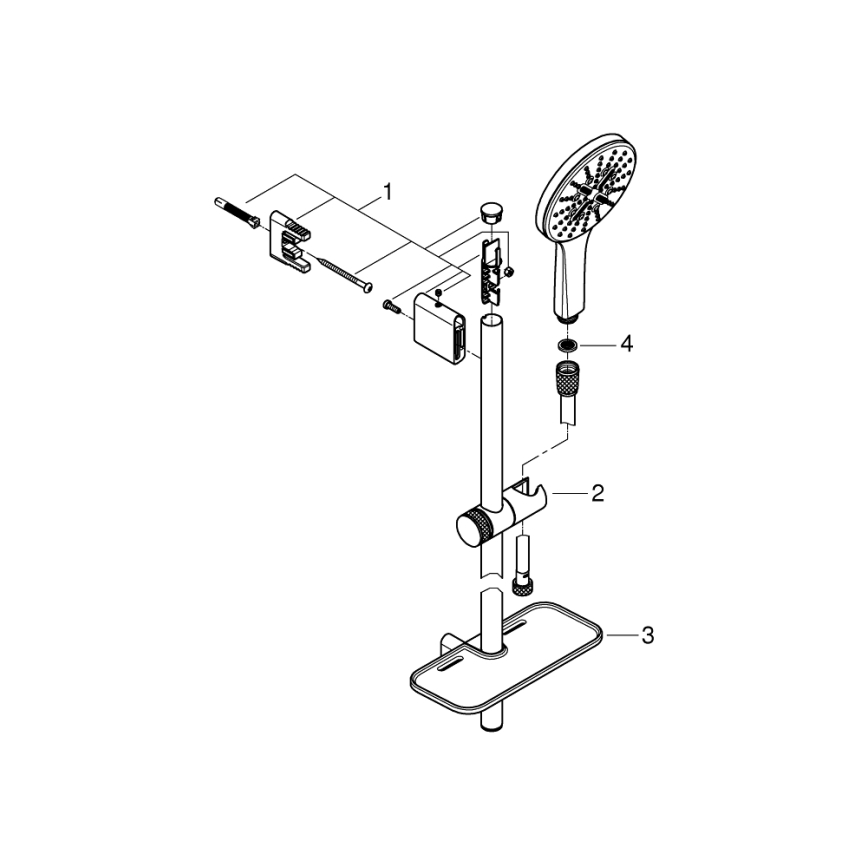 GROHE 26546000 - Brusesæt RAINSHOWER SMARTACTIVE 600 mm poleret krom