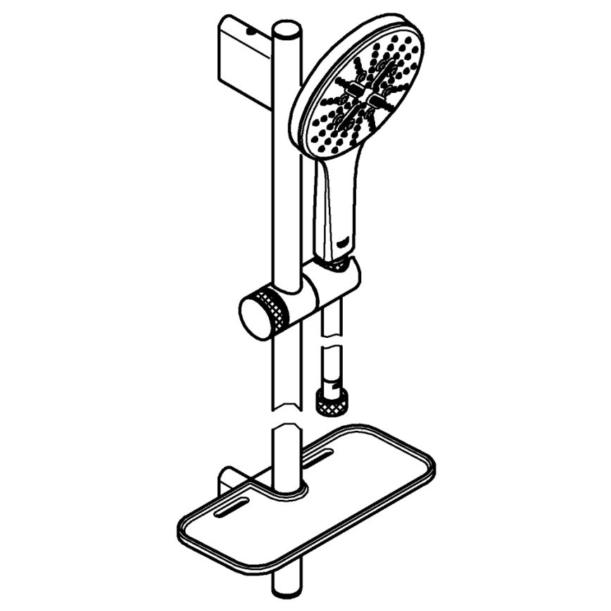 GROHE 26546000 - Brusesæt RAINSHOWER SMARTACTIVE 600 mm poleret krom