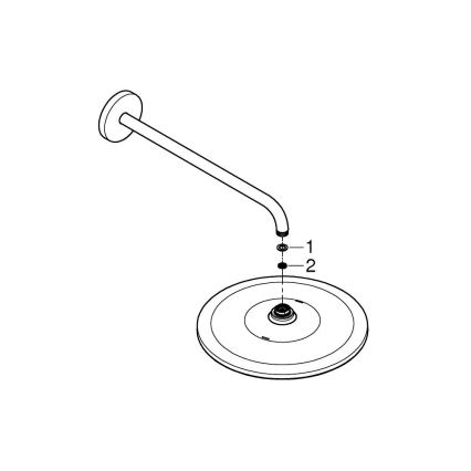 GROHE 26557000 - RAINSHOWER 310 422 mm hovedbrusesæt poleret krom
