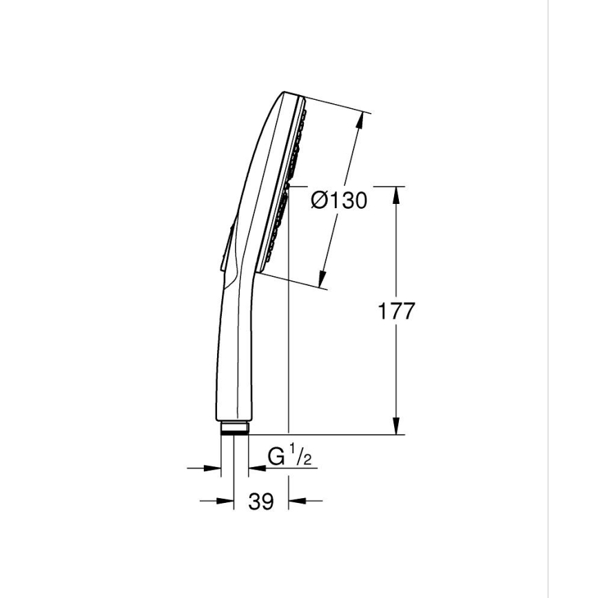 GROHE 26574DL0 - RAINSHOWER SMARTACTIVE 130 mm håndbruser i børstet kobber