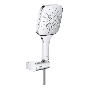 GROHE 26588000 - RAINSHOWER SMARTACTIVE 130 CUBE håndbrusersæt i blankpoleret krom