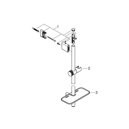 GROHE 26599000 - Brusestang VITALIO SMARTACTIVE 600 mm, poleret krom