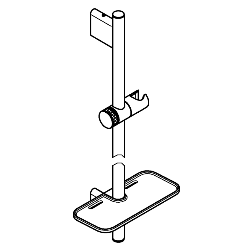 GROHE 26603DC0 - Brusestang RAINSHOWER SMARTACTIVE 900 mm mat krom