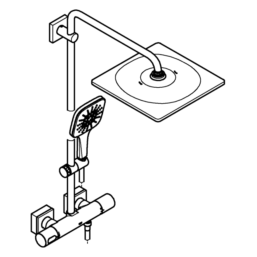 GROHE 26652000 - Brusesystem RAINSHOWER SMARTACTIVE 310 450 mm poleret krom