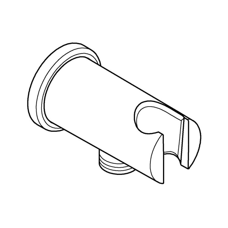 GROHE 26658000 - Vægtilslutning med integreret bruseholder Ø 48 mm, krom